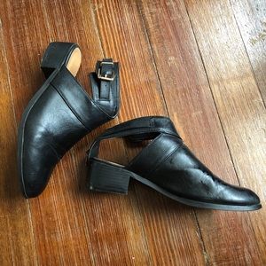 Daisy Street low heel ankle strap mule